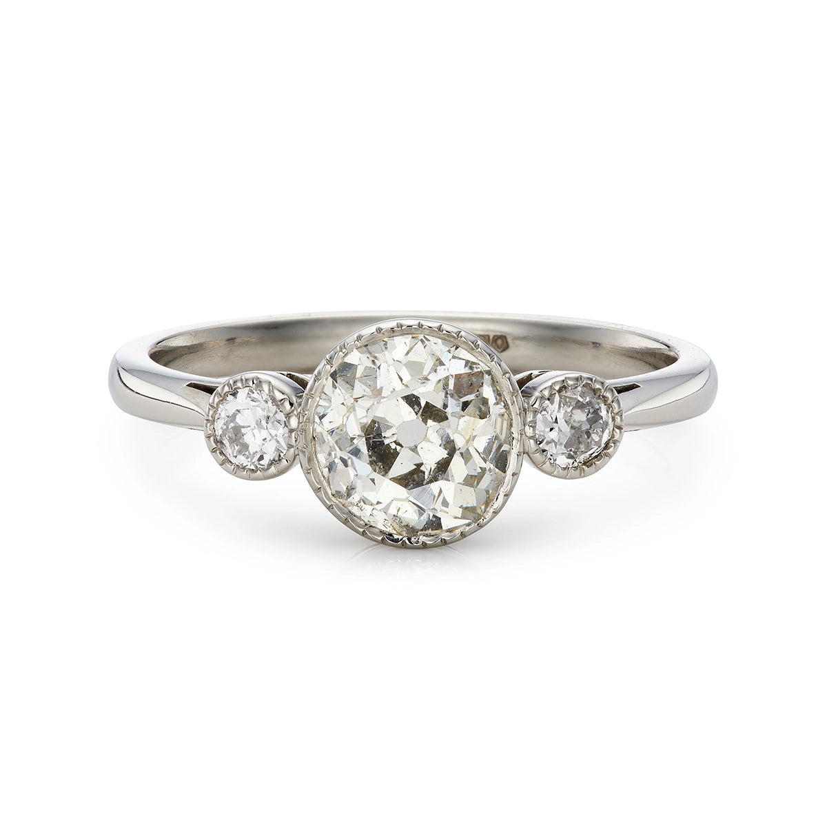 1.20ct Diamond Three Stone Engagement Ring in platinum