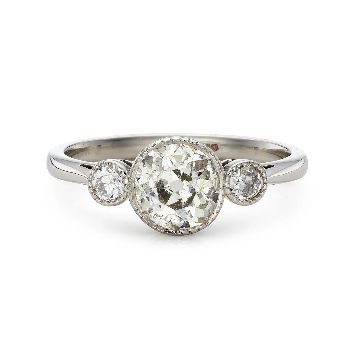 1.20ct Diamond Three Stone Engagement Ring in platinum