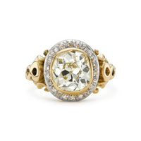 Victorian 2.85ct Diamond Engagement Ring in Yellow Gold