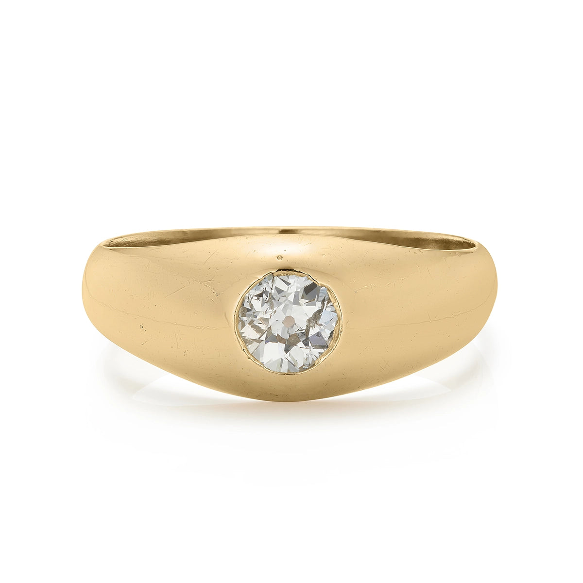 Victorian 0.75ct Diamond Gypsy Ring in Yellow Gold