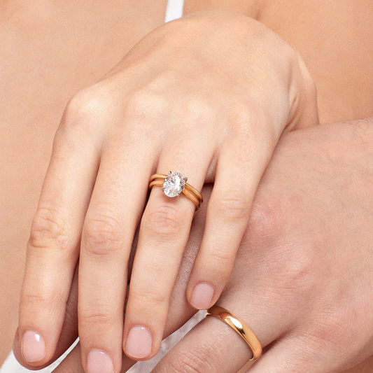 Made-to-Order Signature Diamond Oval Solitaire Ring