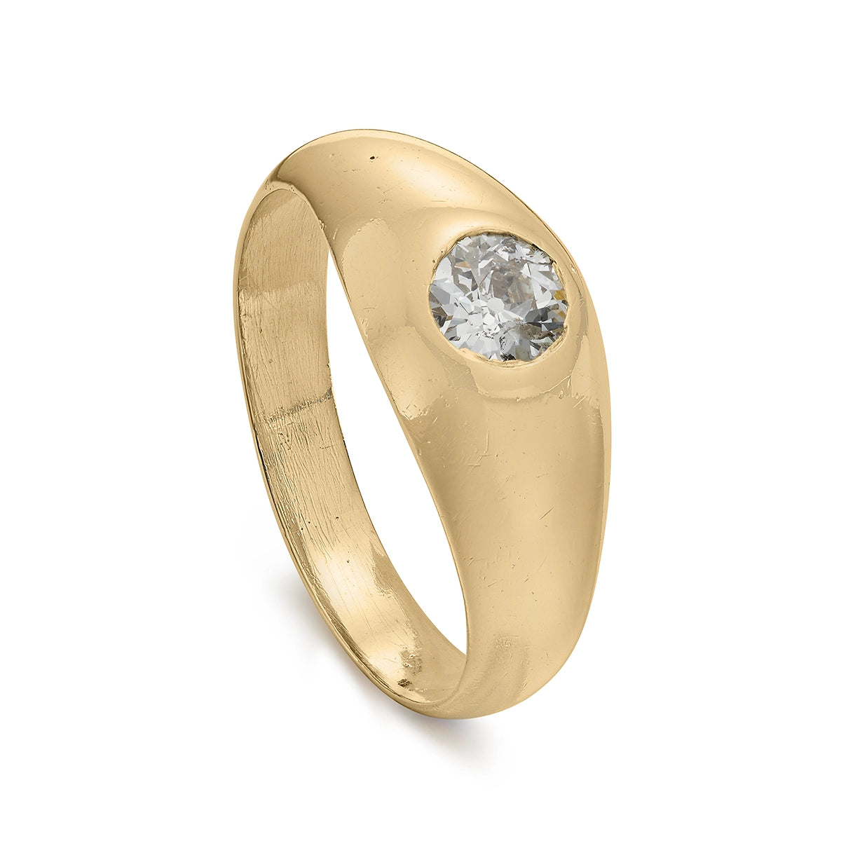Victorian 0.75ct Diamond Gypsy Ring in Yellow Gold 